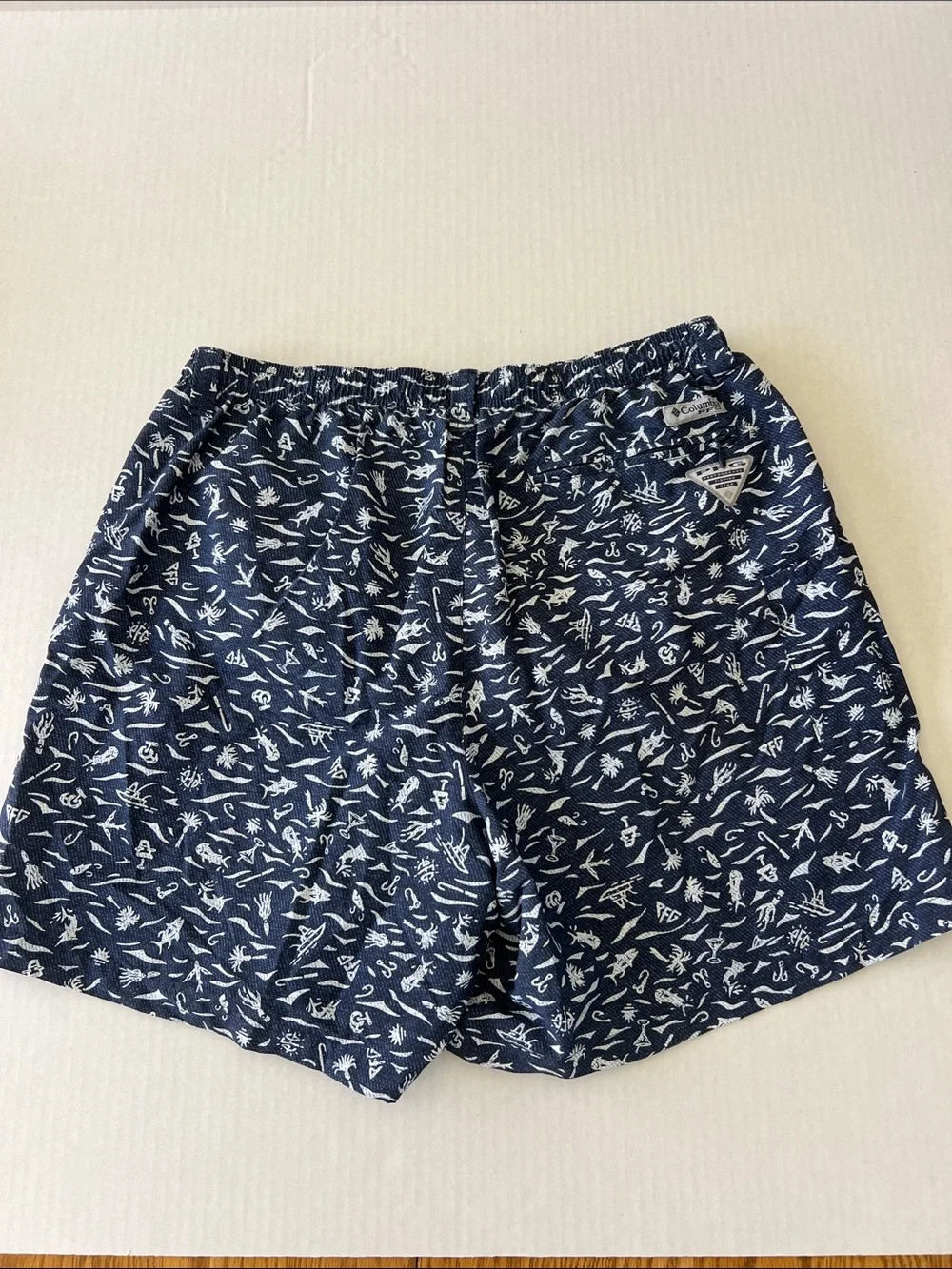 Columbia PFG Super Backcast Men's Swim Trunks Omni Shade UPF 50 Size L